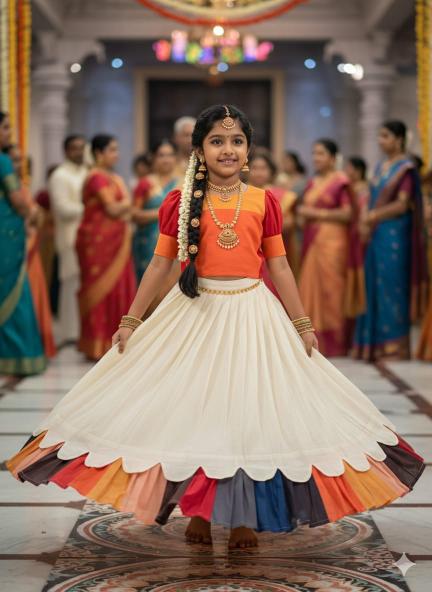 Kanakambaram Petal Set Cotton Bulk kids clothing supplier in Gujarat